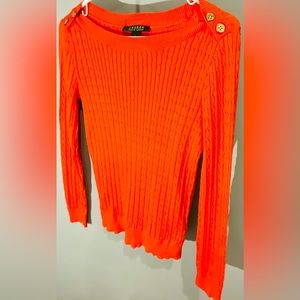 Ralph Lauren Women’s orange small long sleeve sweater